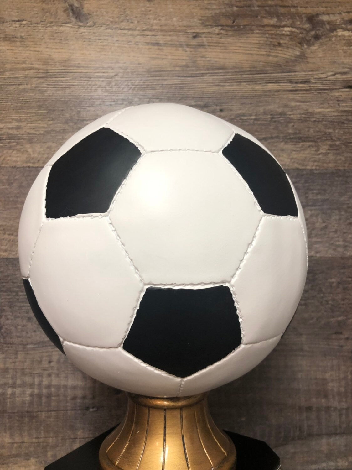 Soccer Trophy FULL SIZE Realistic Fantasy Soccer League Trophy 15" Soccer Ball 6 or 12 Year Perpetual Championship League Award Winner