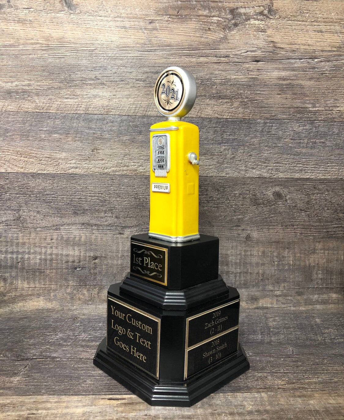 Car Show Perpetual Trophy Racing Trophy Gas Pump Hot Rod Trophy Award Winner Best In Show Antique Car Show Award Trophy Vintage Gas Pump