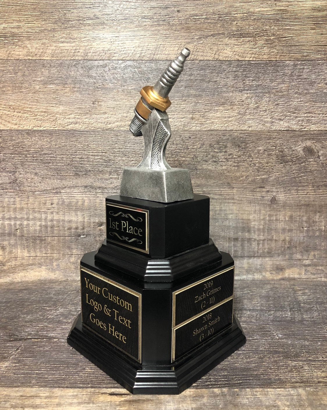 Car Show Perpetual Trophy Racing Trophy Spark Plug Hot Rod Trophy Award Winner Best In Show Best Antique Car Show Award Trophy