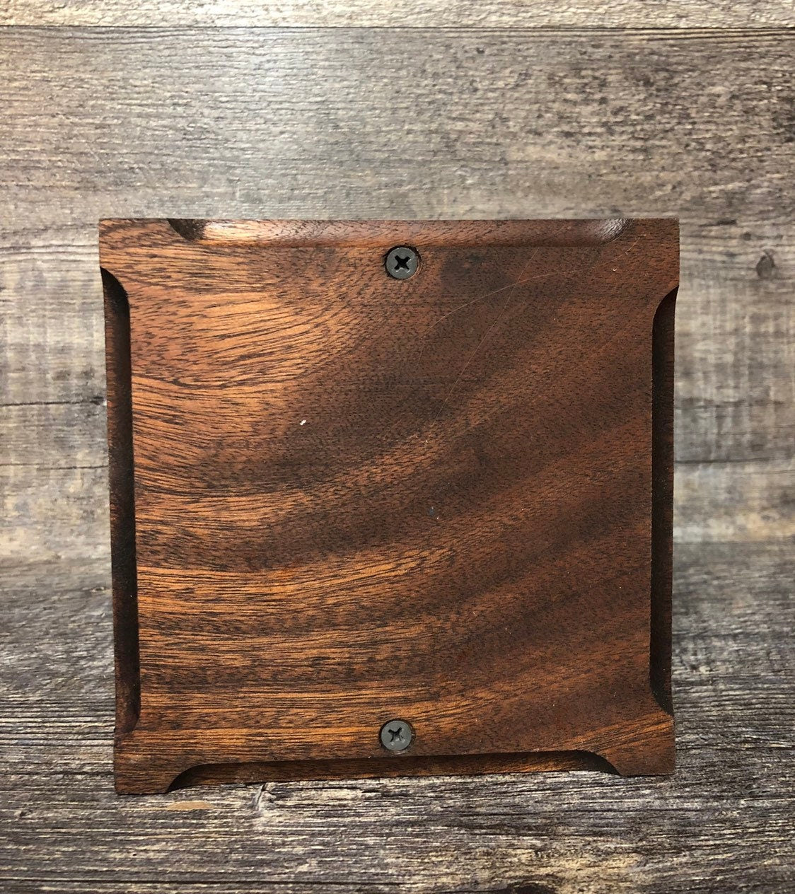 Mahogany Pet Urn Cat or Dog Urn Pet Memorial Keepsake Box Yorkie Cremation Urn Custom Photo Tile & Tag Small Dog / Animal Urn Up To 25lbs