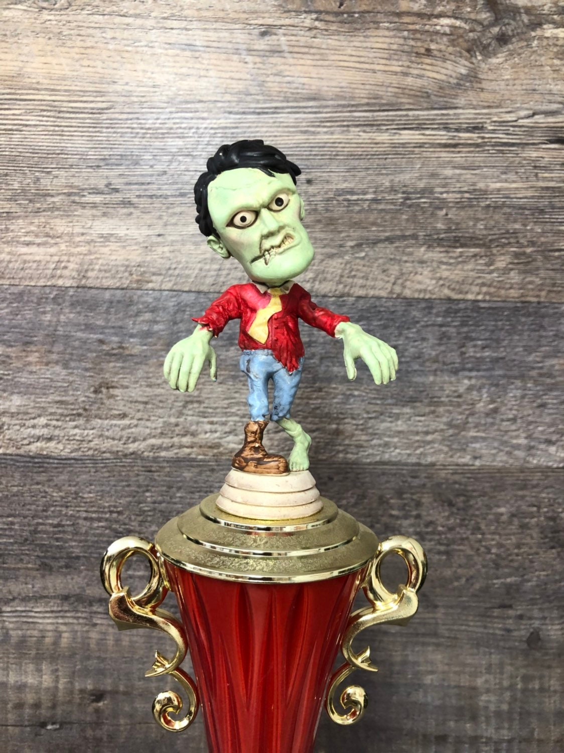 Halloween Trophy Trophies Best Costume Contest Trophy Winner Scariest Costume Zombie Walking Dead Day of The Dead Trophy Pumpkin Carving