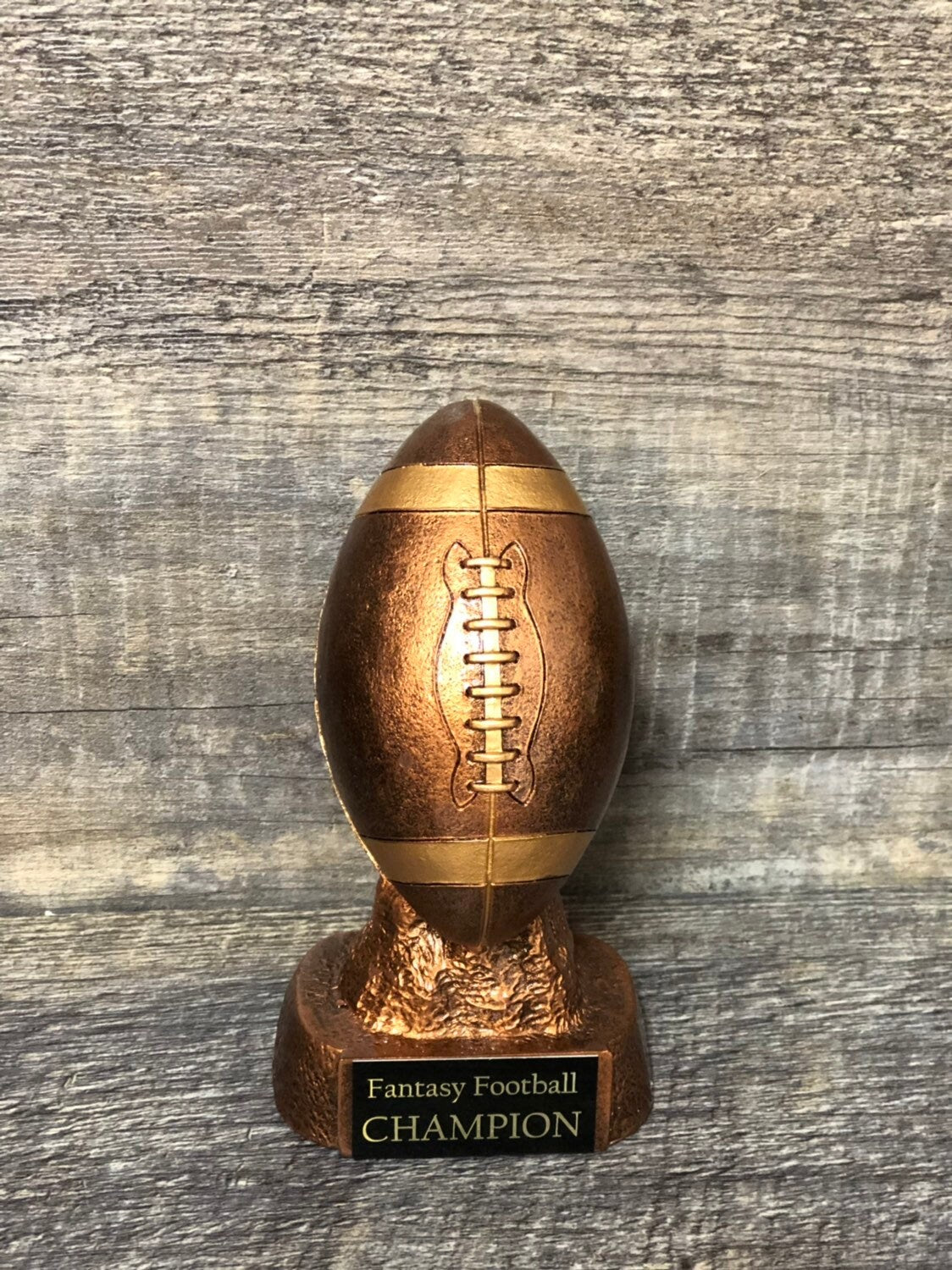 Fantasy Football Trophy FFL Bronze Football Champion Winner Fantasy League Custom Trophy Sports Award Free Engraving