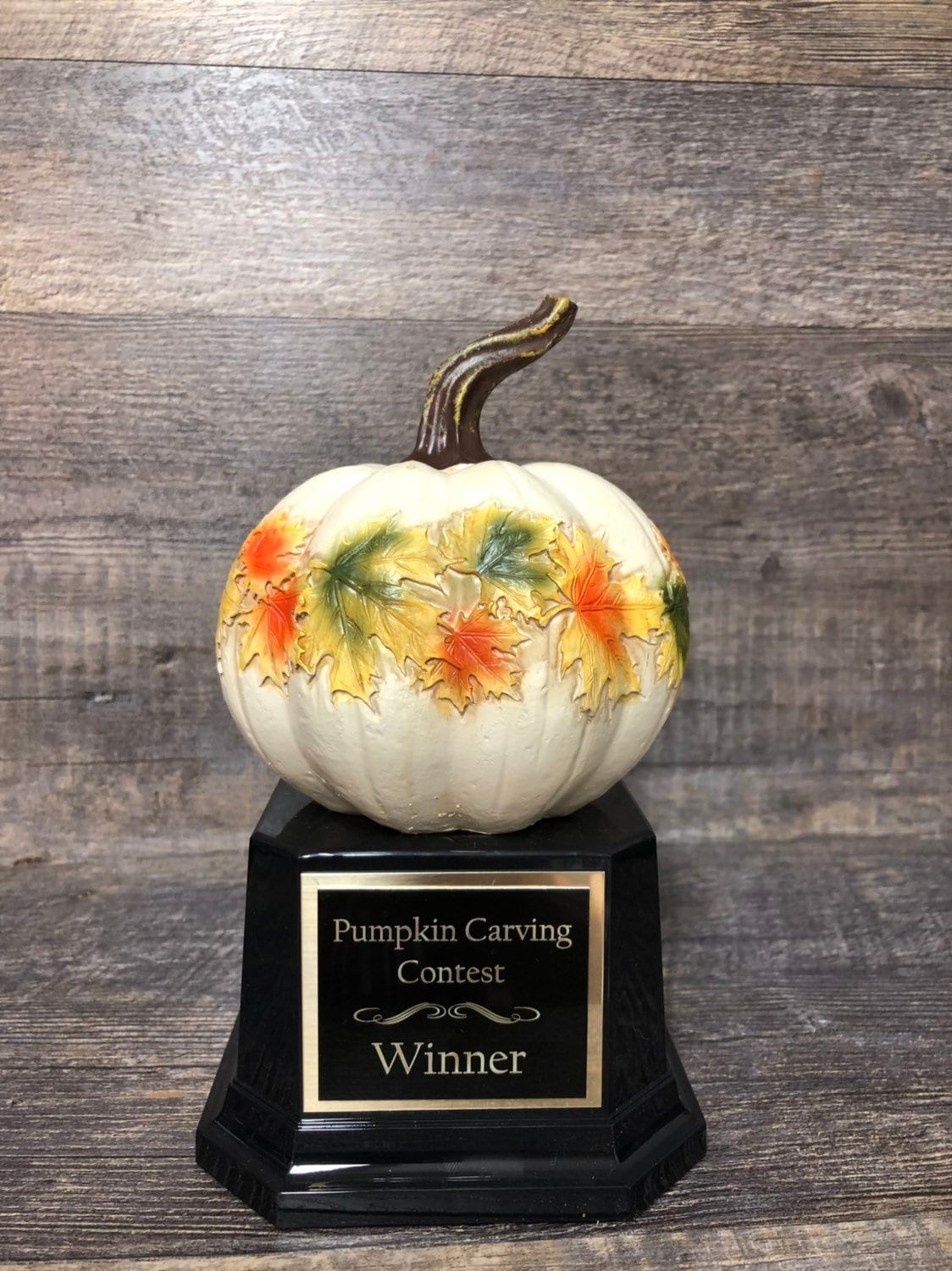 Halloween Trophy Costume Contest Winner Pumpkin Carving Contest Unique Pumpkin Trophy Jack O Lantern Trophy Trunk or Treat Halloween Decor