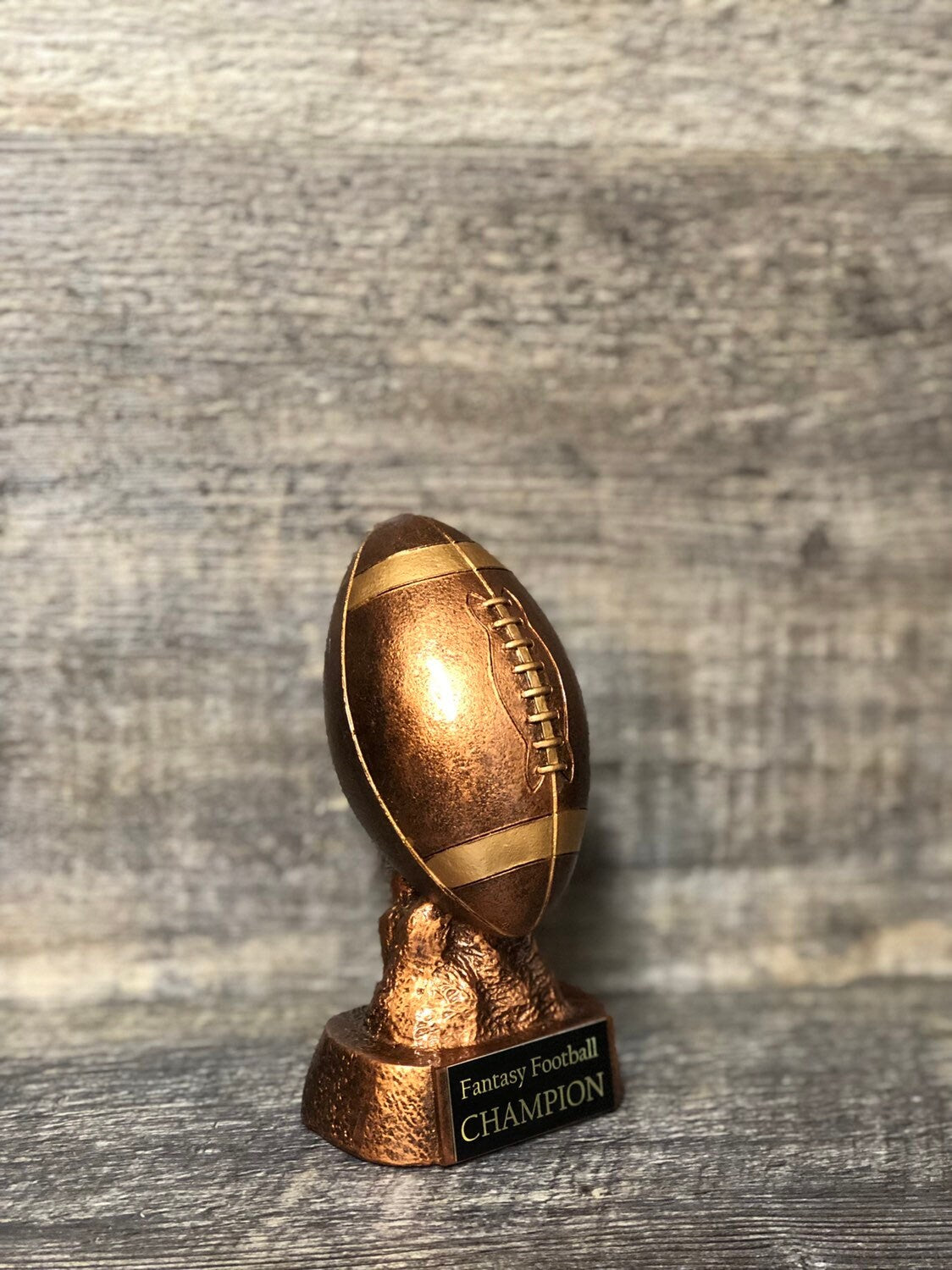 Fantasy Football Trophy FFL Bronze Football Champion Winner Fantasy League Custom Trophy Sports Award Free Engraving