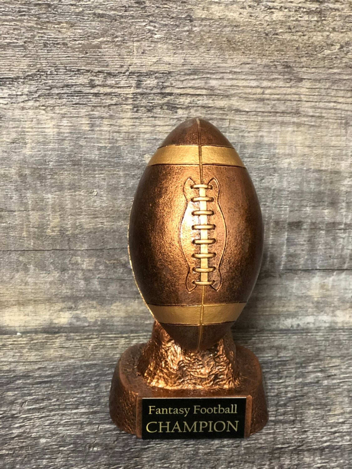 Fantasy Football Trophy FFL Bronze Football Champion Winner Fantasy League Custom Trophy Sports Award Free Engraving