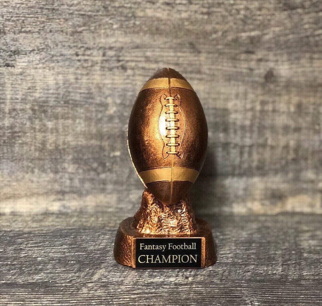 Fantasy Football Trophy FFL Bronze Football Champion Winner Fantasy League Custom Trophy Sports Award Free Engraving