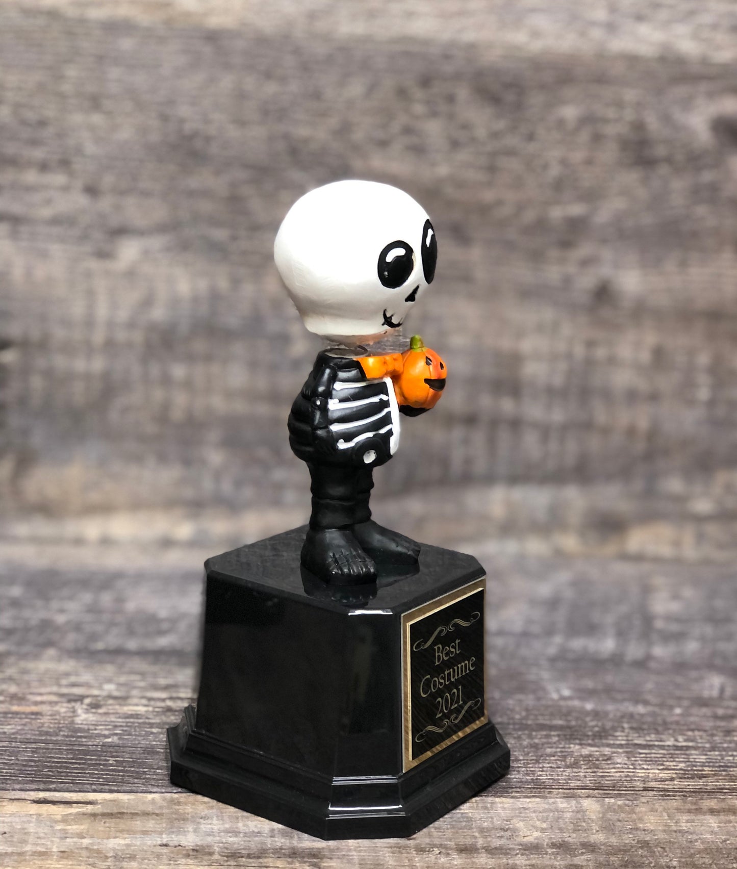 Halloween Trophy Dia De Los Muertos Day of the Dead Halloween Skeleton Trophy Bobble Costume Contest Winner Best Costume Scariest Costume