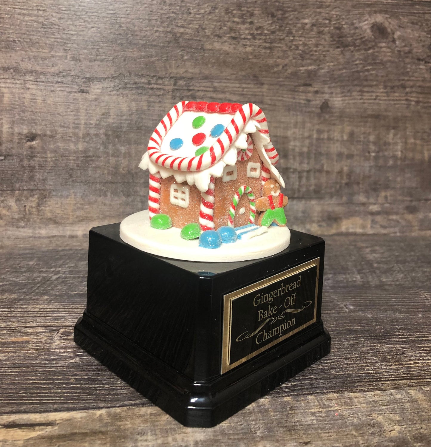 Gingerbread House Cookie Decorating Bake Off Trophy Ugly Sweater Trophy Christmas Cookie Gingerbread Man Christmas Decor