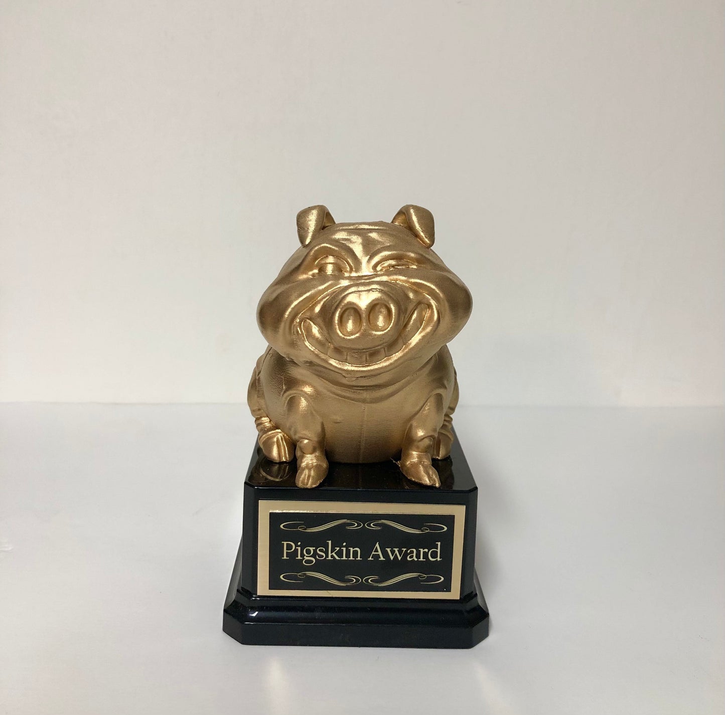 Golden Pigskin Award Fantasy Football Trophy FFL Champ Trophy Adult Humor Fantasy Winner Award or Worst Stats Trophy Funny Trophy Gag Gift