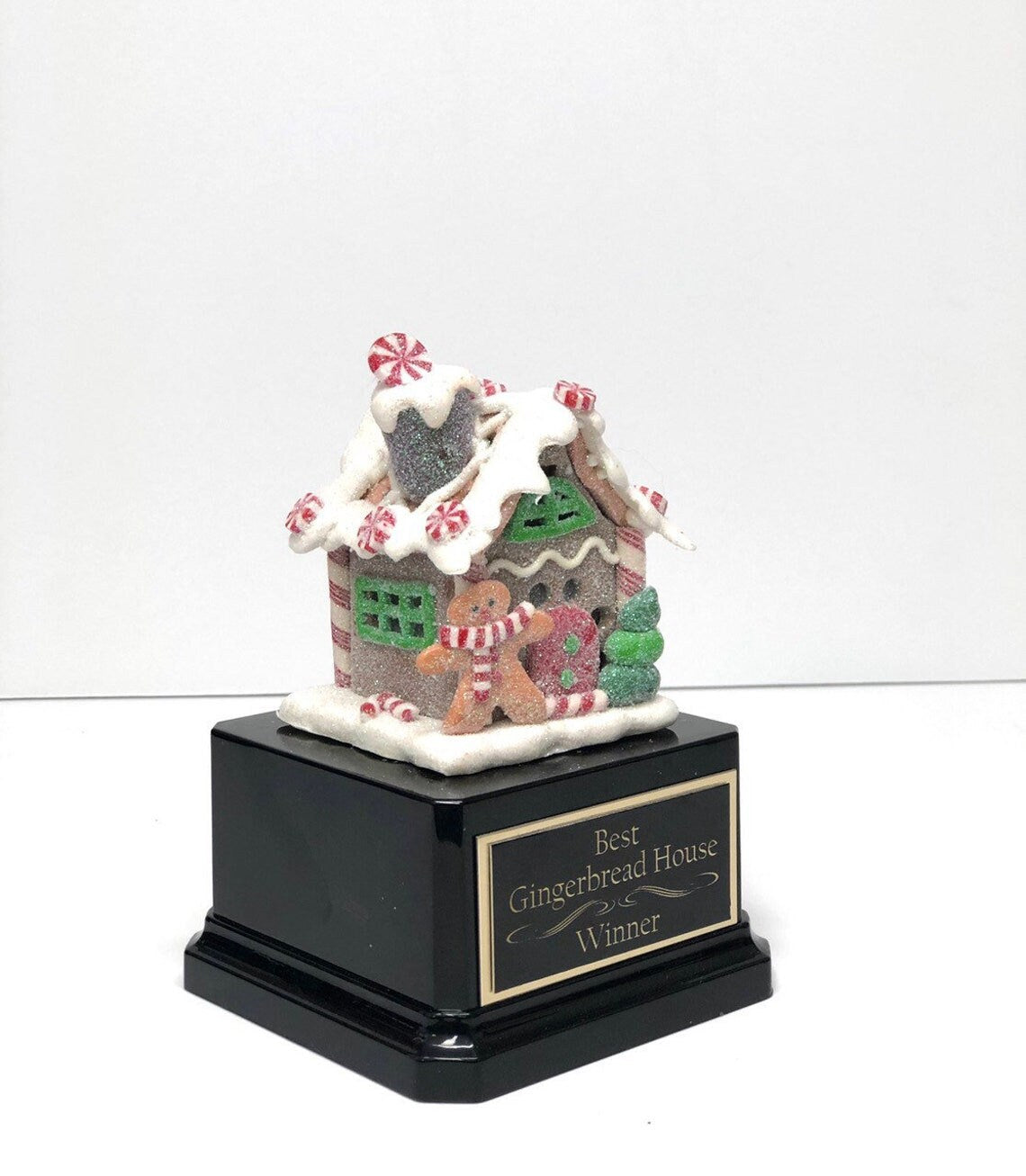 Gingerbread House Christmas Cookie Decorating Champion Bake Off Competition Trophy Ugly Sweater Trophy Contest Award Winner Christmas Decor