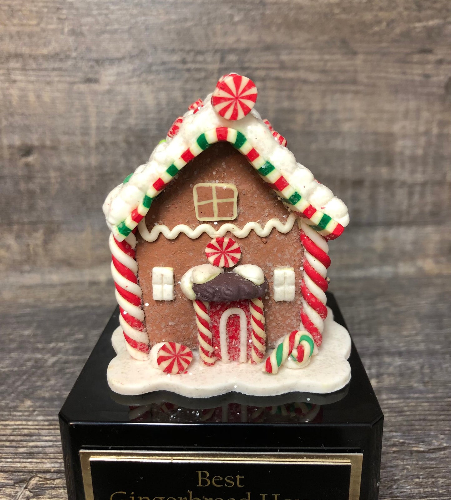 Gingerbread House Christmas Cookie Decorating Champion Bake Off Competition Trophy Ugly Sweater Trophy Contest Award Winner Christmas Decor