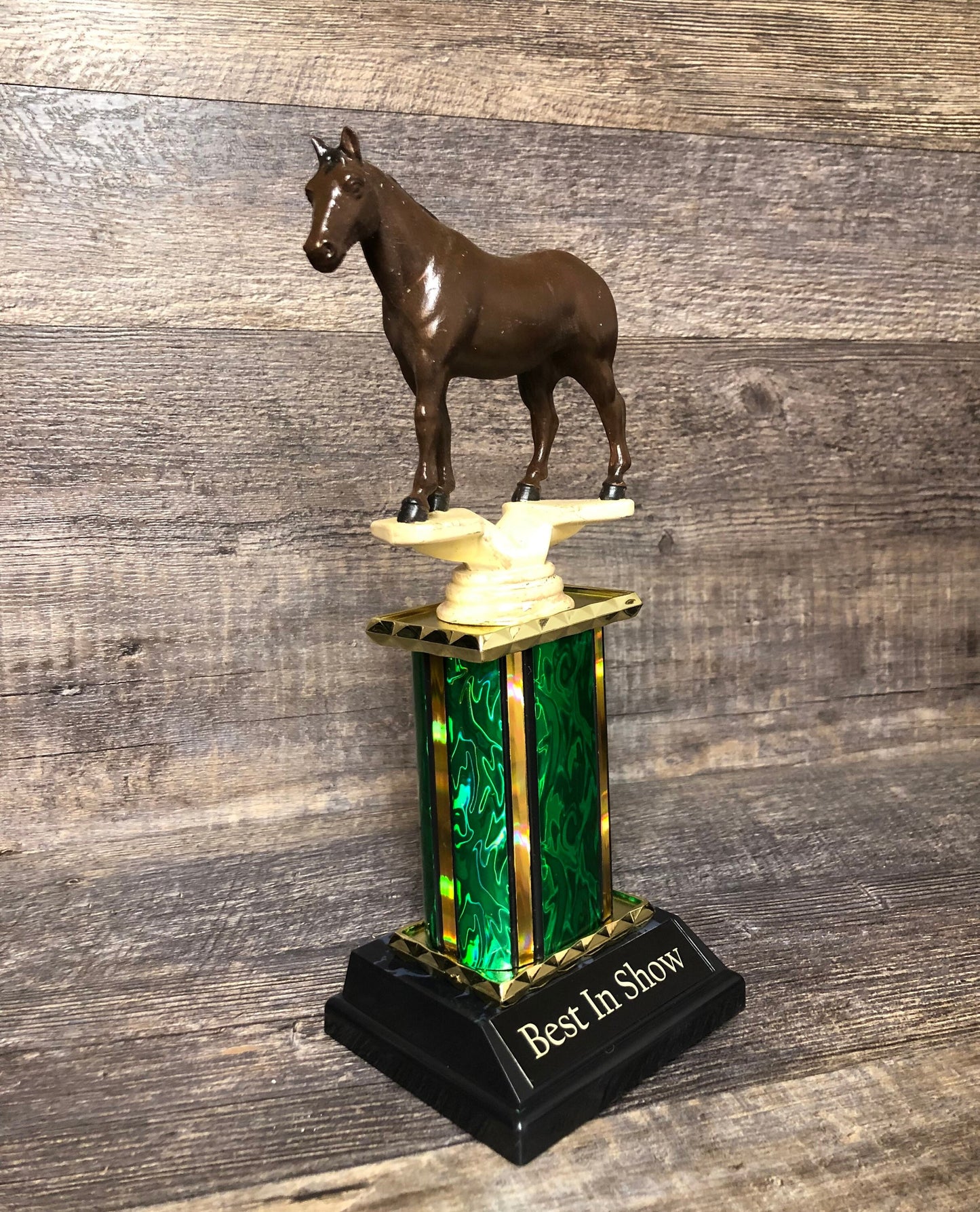 Personalized Horse Equestrian Trophy Best In Show Award Derby Cup Trophy Horse Riding Equestrian Horseback Hand Painted Horse