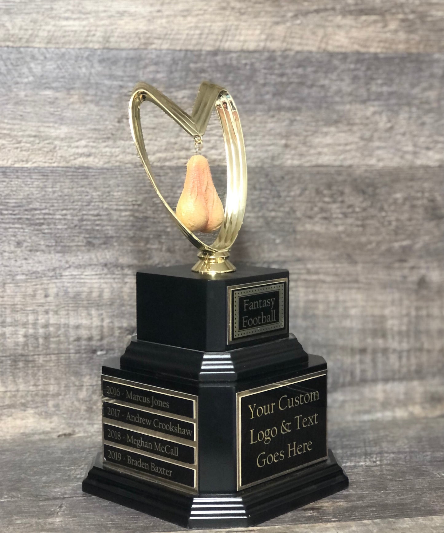 Fantasy Football Loser Trophy Perpetual You Suck Balls Last Place FFL Sacko Trophy You've Got Balls Funny Trophy Adult Humor Testicle