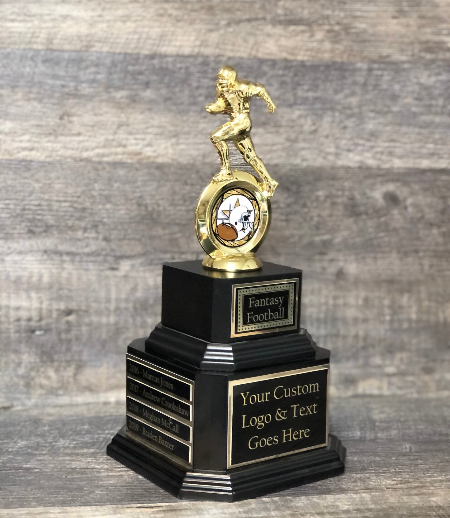 Perpetual Fantasy Football League Trophy FFL Trophy Best Season Stats Football Champion Trophy Football League Sports Award Winner