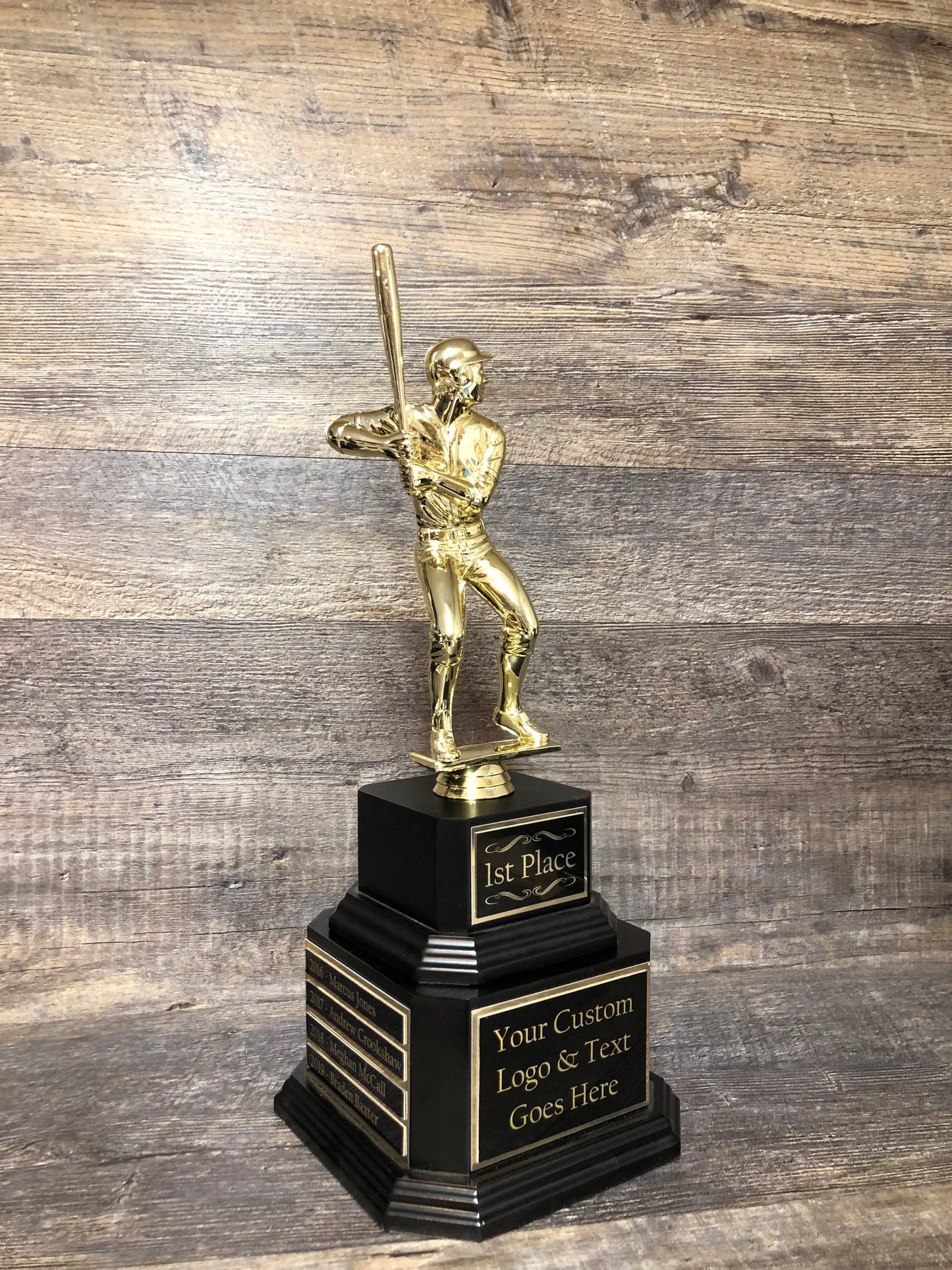 Baseball Trophy Fantasy Baseball Perpetual Trophy Baseball League Golden Glove Award Champion Championship Team Award Personalized XL Figure