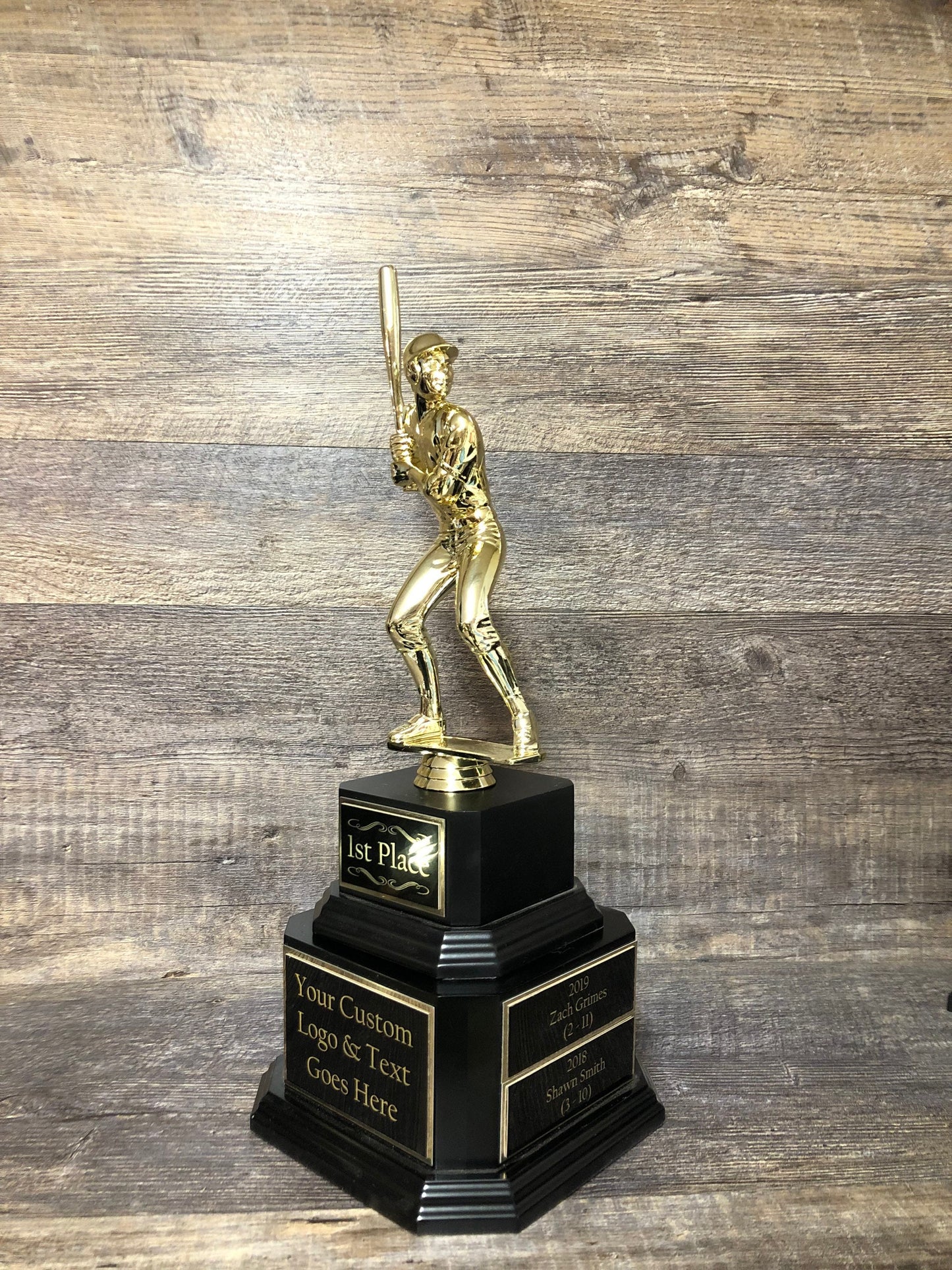 Baseball Trophy Fantasy Baseball Perpetual Trophy Baseball League Golden Glove Award Champion Championship Team Award Personalized XL Figure