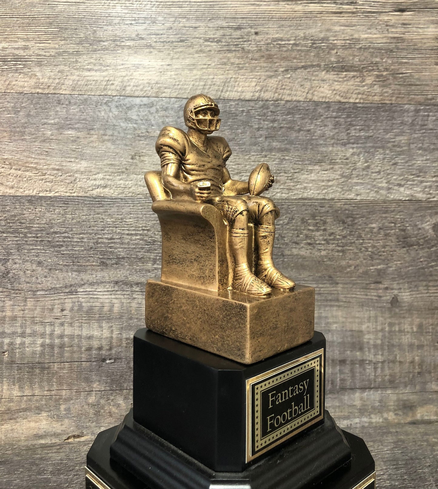 Perpetual Fantasy Football League Trophy FFL Trophy Best Season Stats Football Champion Trophy Football League Sports Award Winner