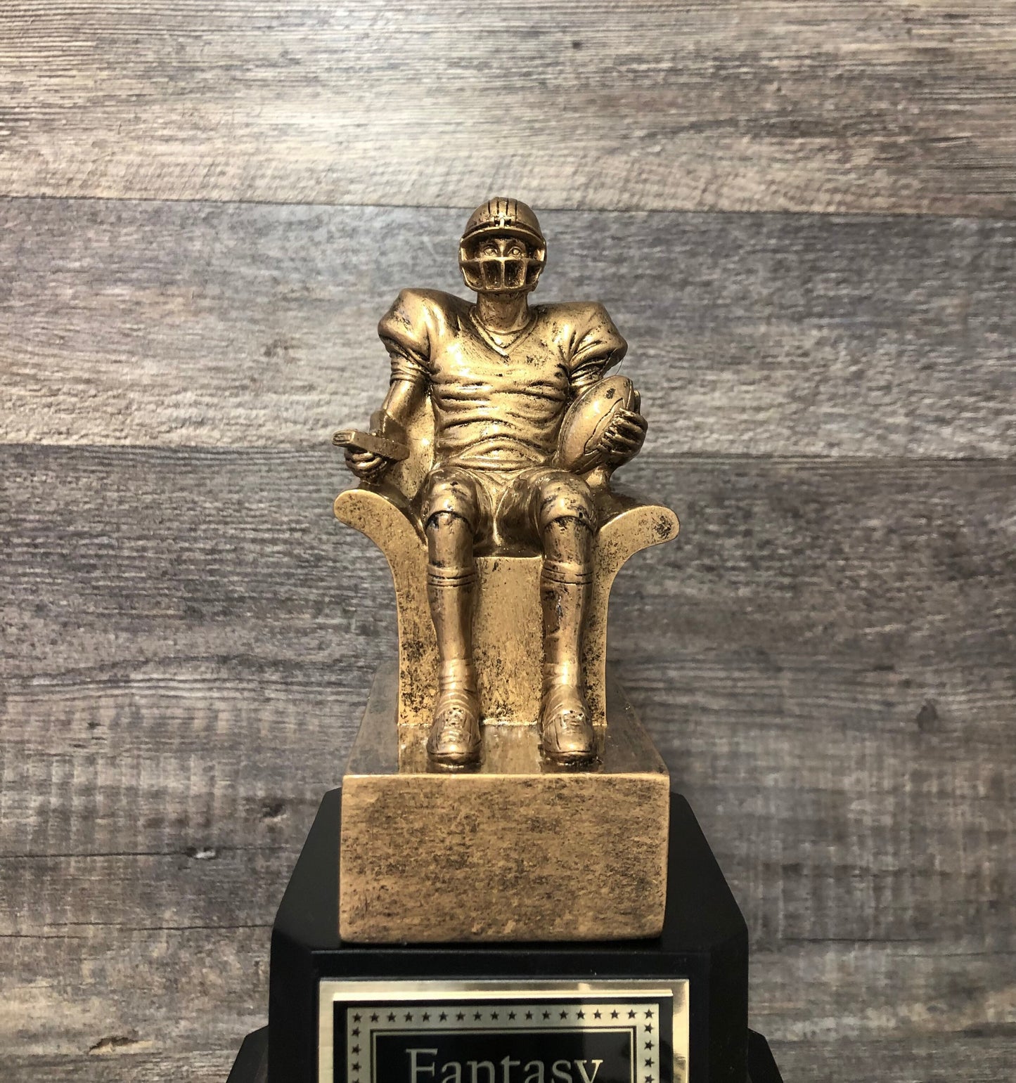 Perpetual Fantasy Football League Trophy FFL Trophy Best Season Stats Football Champion Trophy Football League Sports Award Winner