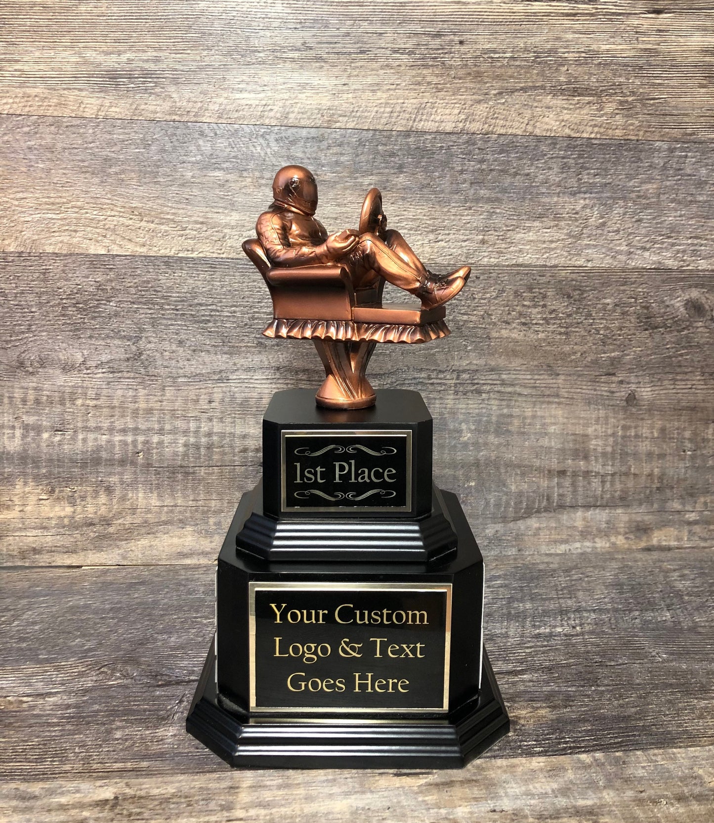 Racing Trophy Armchair Fantasy Motorsport Auto Racing Perpetual Trophy Award Car Show Trophy Champion Championship Team Award Personalized