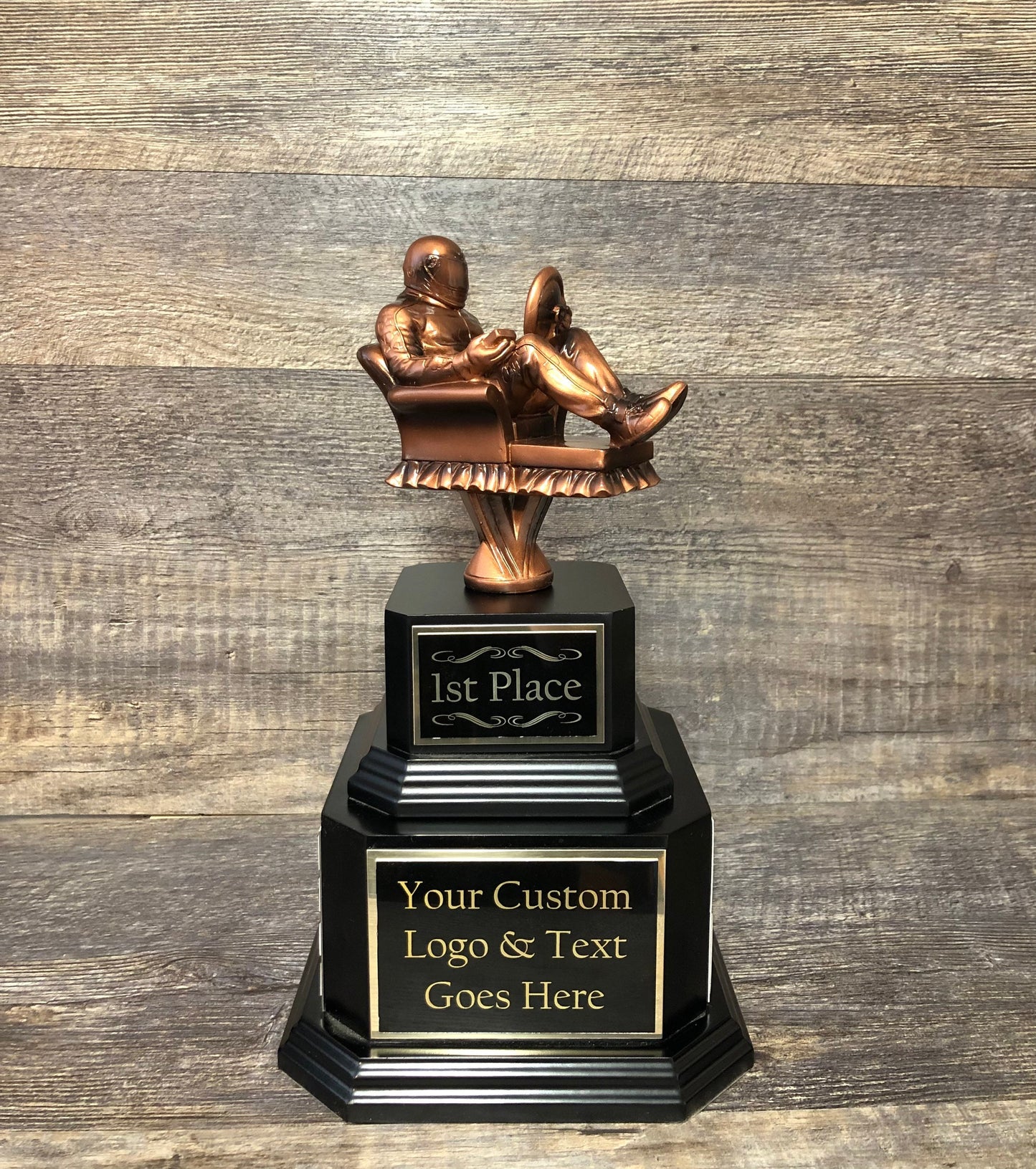 Racing Trophy Armchair Fantasy Motorsport Auto Racing Perpetual Trophy Award Car Show Trophy Champion Championship Team Award Personalized