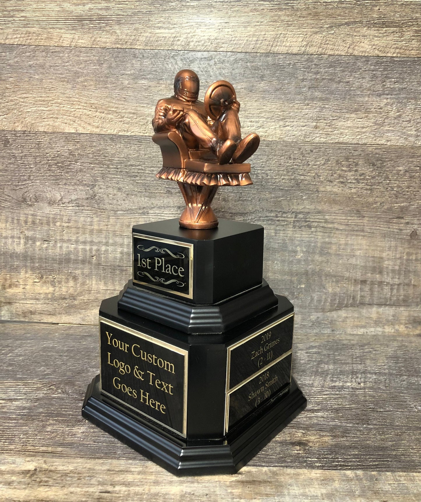 Racing Trophy Armchair Fantasy Motorsport Auto Racing Perpetual Trophy Award Car Show Trophy Champion Championship Team Award Personalized