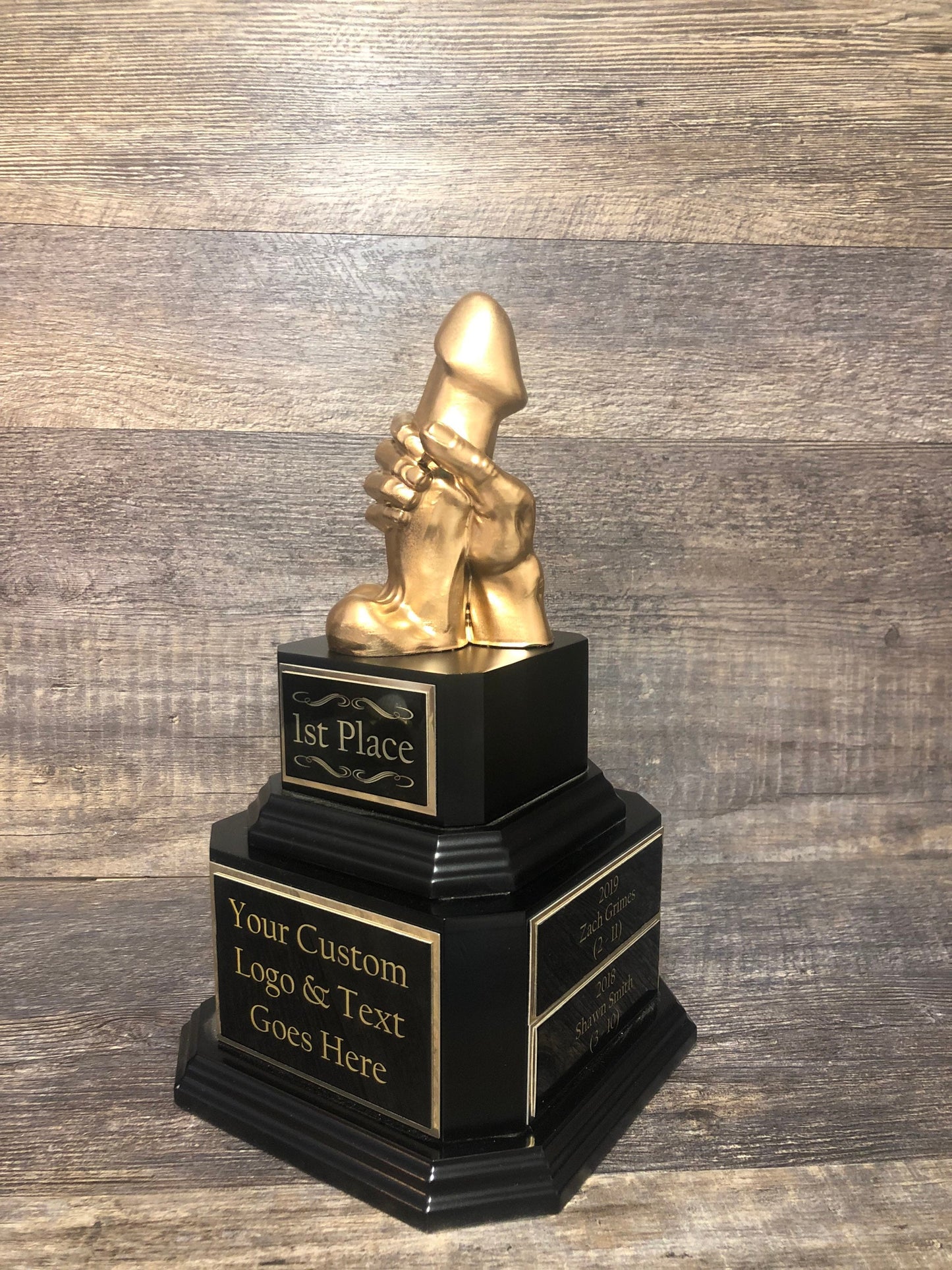Fantasy Football Trophy WANKER Award LOSER Trophy Fantasy Football Loser Trophy Funny Award Perpetual Trophy Last Place Golden Penis Award