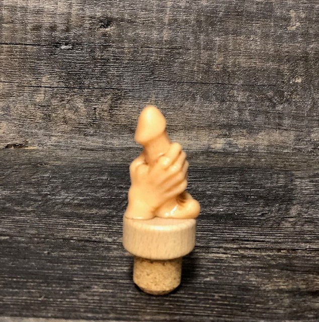 WANKER Wine Stopper Funny Novelty Gift Bottle Cork Wine Stopper Gag Gift Adult Humor Cock & Balls Wine Lover Birthday Gift Stocking