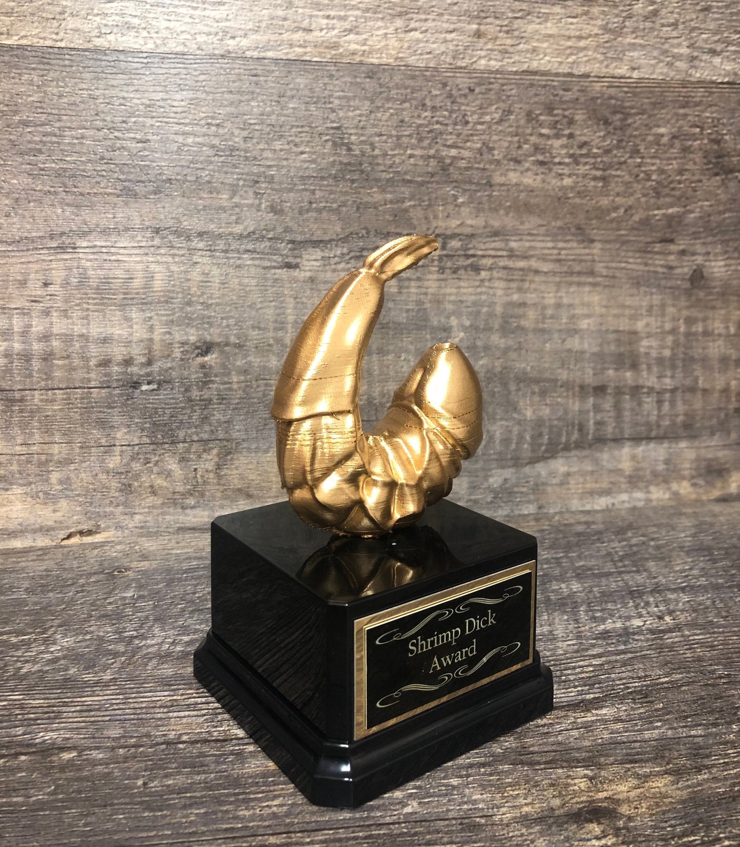Funny Shrimp Dick Trophy Ball Buster Award LOSER Sacko Trophy FFL Last Place Penis Trophy You're A Dick Dickhead