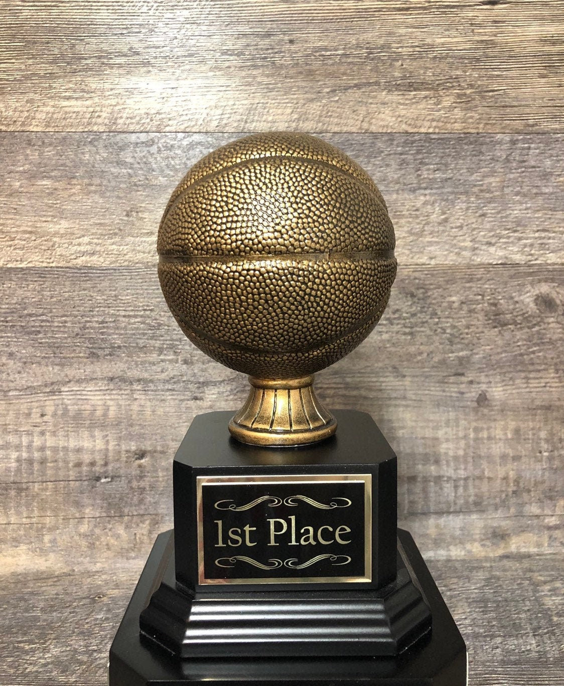 Basketball Trophy Basketball Madness Fantasy Trophy 6 or 12 Perpetual Trophy League Bracket Winner Fantasy Basketball Award Trophy