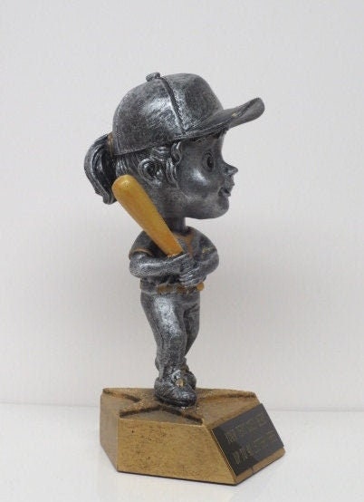 Baseball Trophy Kids Baseball Trophy T Ball Trophy Sports Award Girls Rookie Jr Child's Bobble Head Includes FREE ENGRAVING