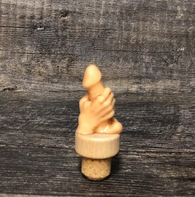 Inappropriate WANKER Wine Stopper Novelty Gift Bottle Cork Wine Stopper Gag Gift Adult Humor Cock & Balls Wine Lover Birthday Gift Stockings