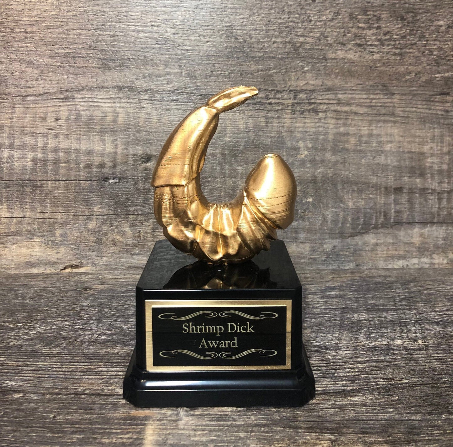 Funny Shrimp Dick Trophy Ball Buster Award LOSER Sacko Trophy FFL Last Place Penis Trophy You're A Dick Dickhead