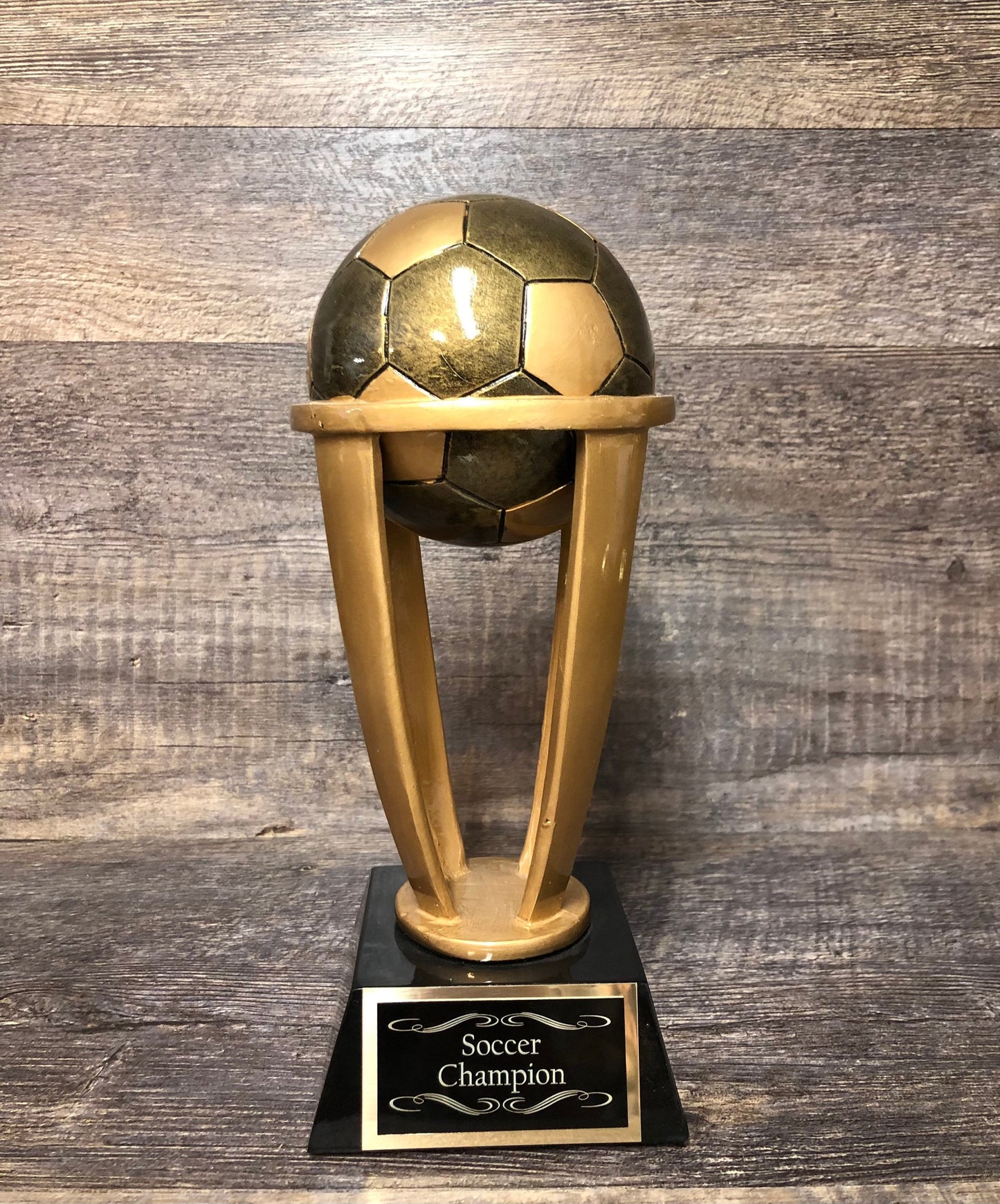 Soccer Trophy Fantasy Soccer 10.5" Tower Trophy Champion Winner Fantasy League Custom Trophy Team Sports Award Free Engraving