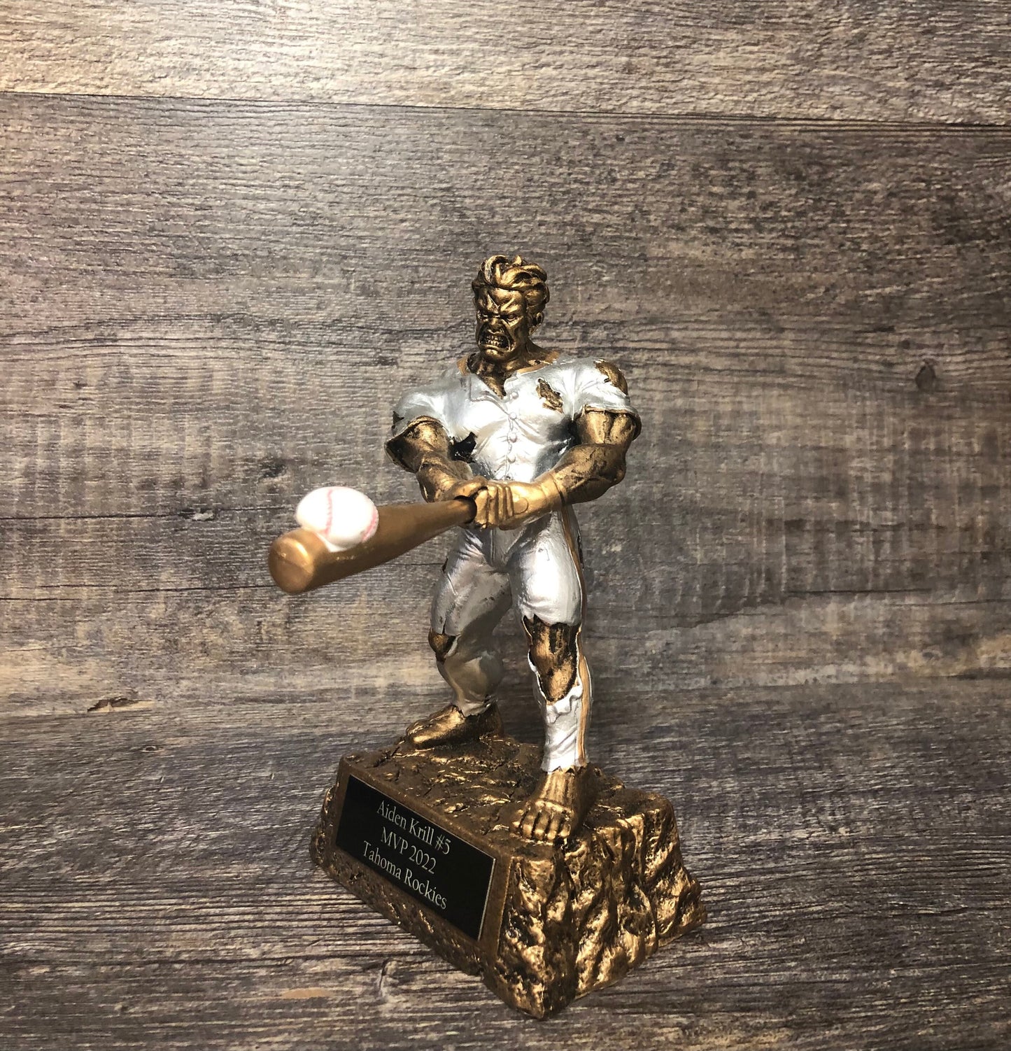 Baseball Trophy MVP Baseball Award Fantasy Baseball Beast Trophy 6.75" Personalized Baseball Trophy Championship Funny Trophy