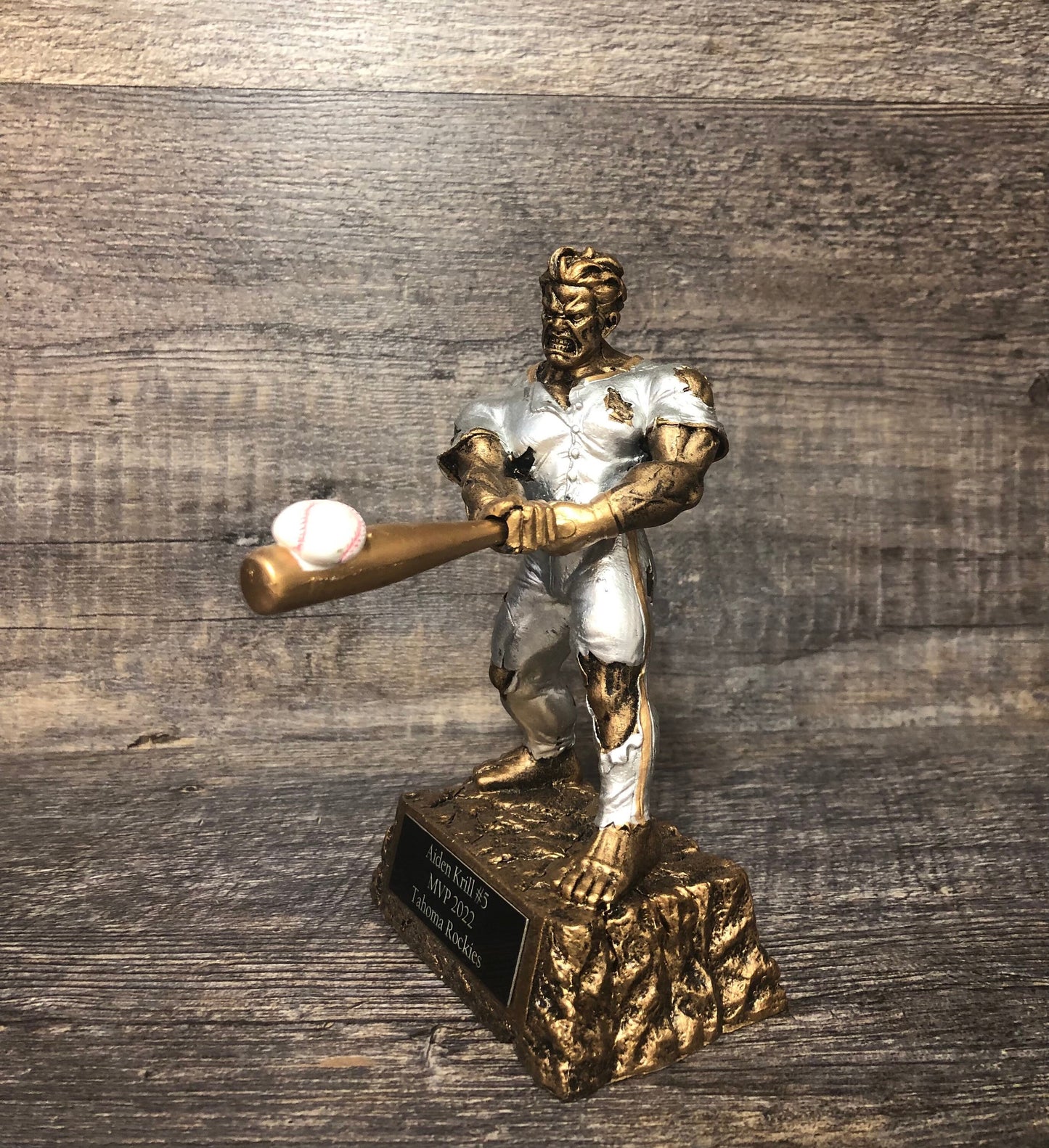 Baseball Trophy MVP Baseball Award Fantasy Baseball Beast Trophy 6.75" Personalized Baseball Trophy Championship Funny Trophy