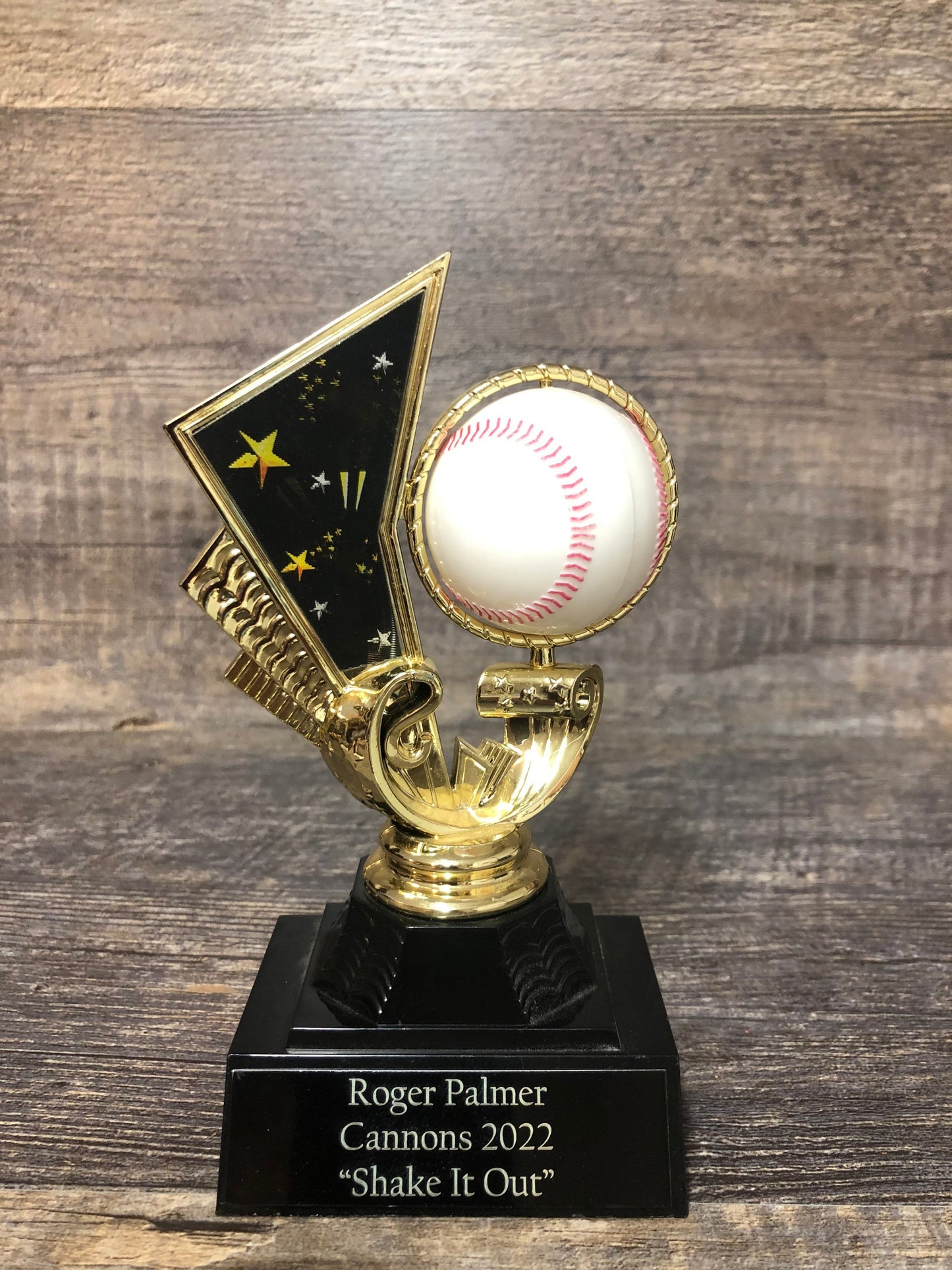SET OF 12 Baseball Trophy Sports Award Participation Award T- Ball Economy Trophy Spinning Baseball Team Trophies Softball Trophy