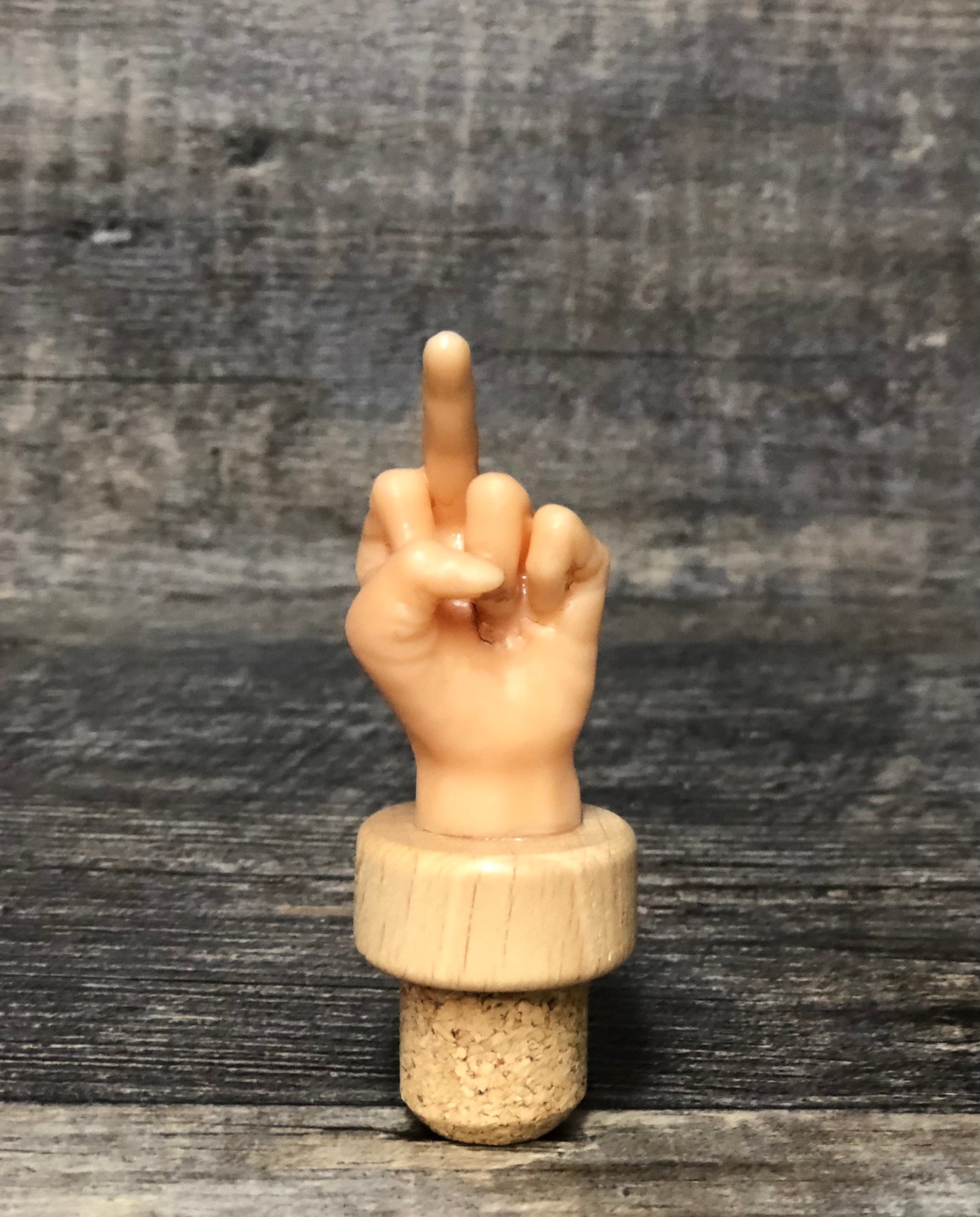 Funny Wine Stopper MIDDLE FINGER Gag Gift Novelty Bottle Wine Cork F*ck You Wine Stopper Birthday Gag Gift Wine Lover Adult Humor The Bird