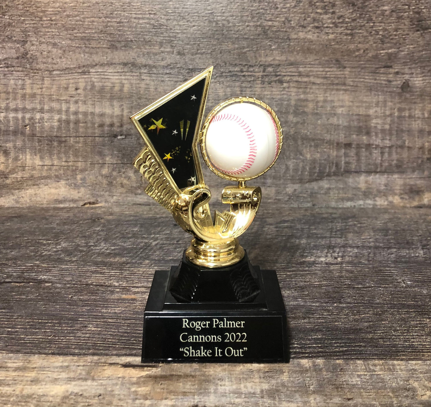 SET OF 12 Baseball Trophy Sports Award Participation Award T- Ball Economy Trophy Spinning Baseball Team Trophies Softball Trophy