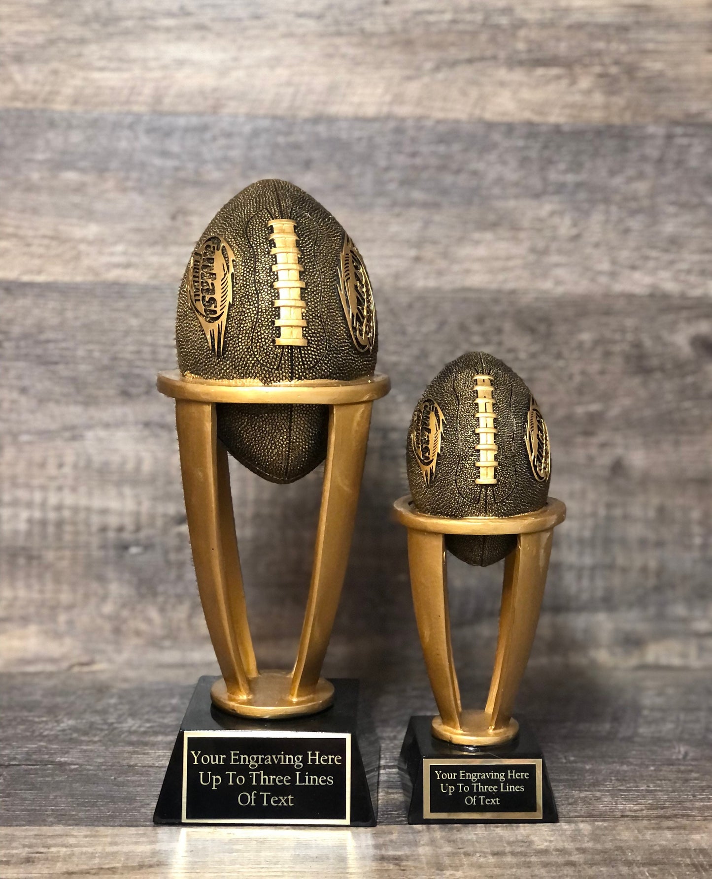 Fantasy Football Trophy League Trophy FFL Trophy 10.75" Custom Engraved Championship Football Trophy League Sports Award Winner