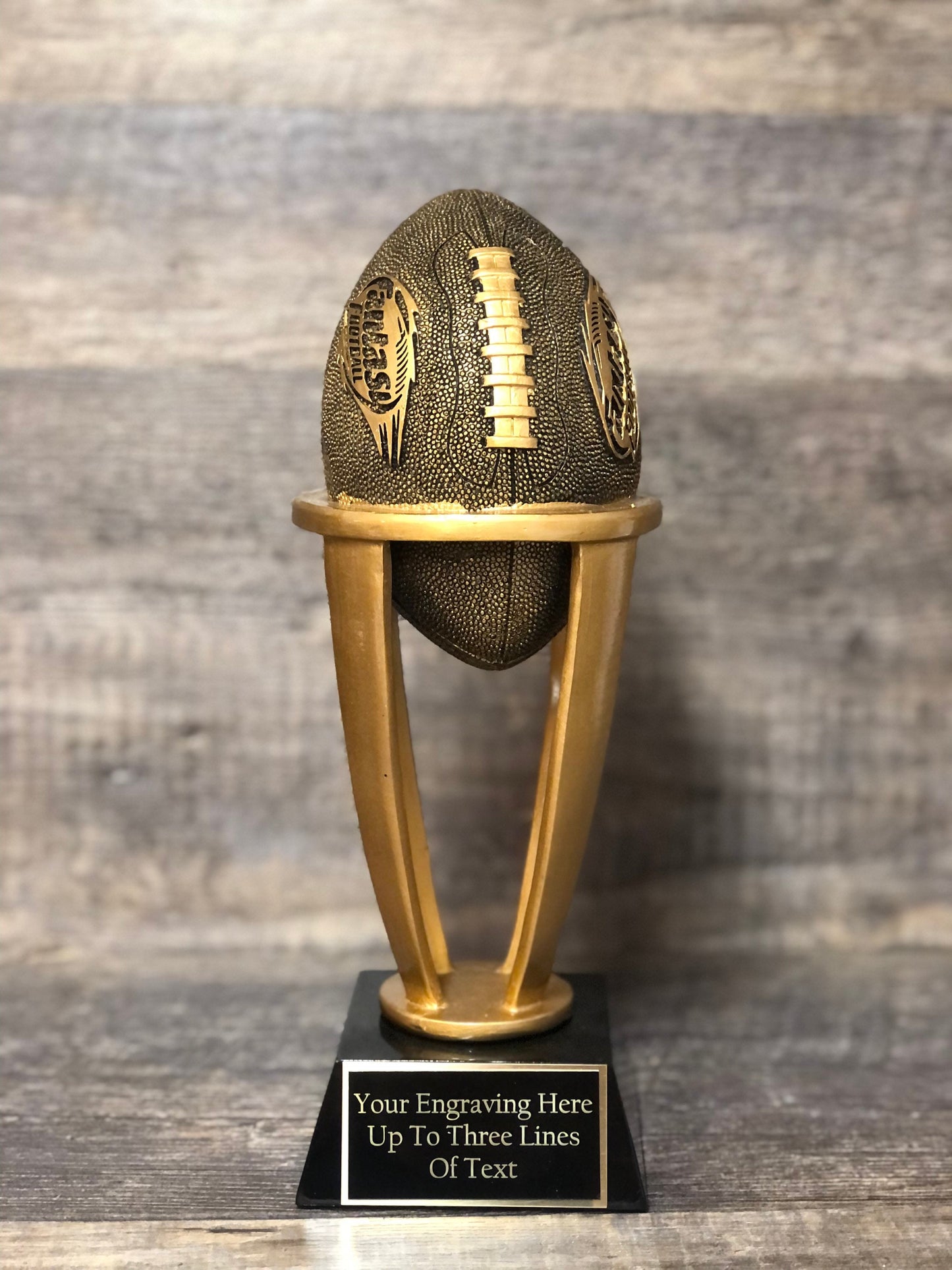 Fantasy Football Trophy League Trophy FFL Trophy 10.75" Custom Engraved Championship Football Trophy League Sports Award Winner