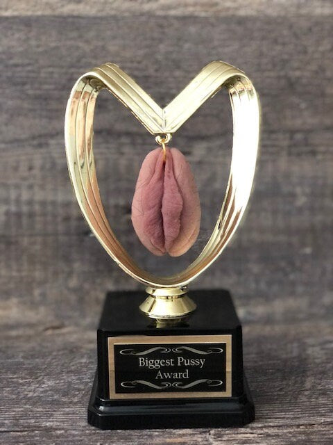 HAIRY Vagina Funny Trophy Loser Trophy Last Place Trophy Hairy Pussy Trophy Adult Humor Gag Gift Inappropriate Birthday Personalized Gift