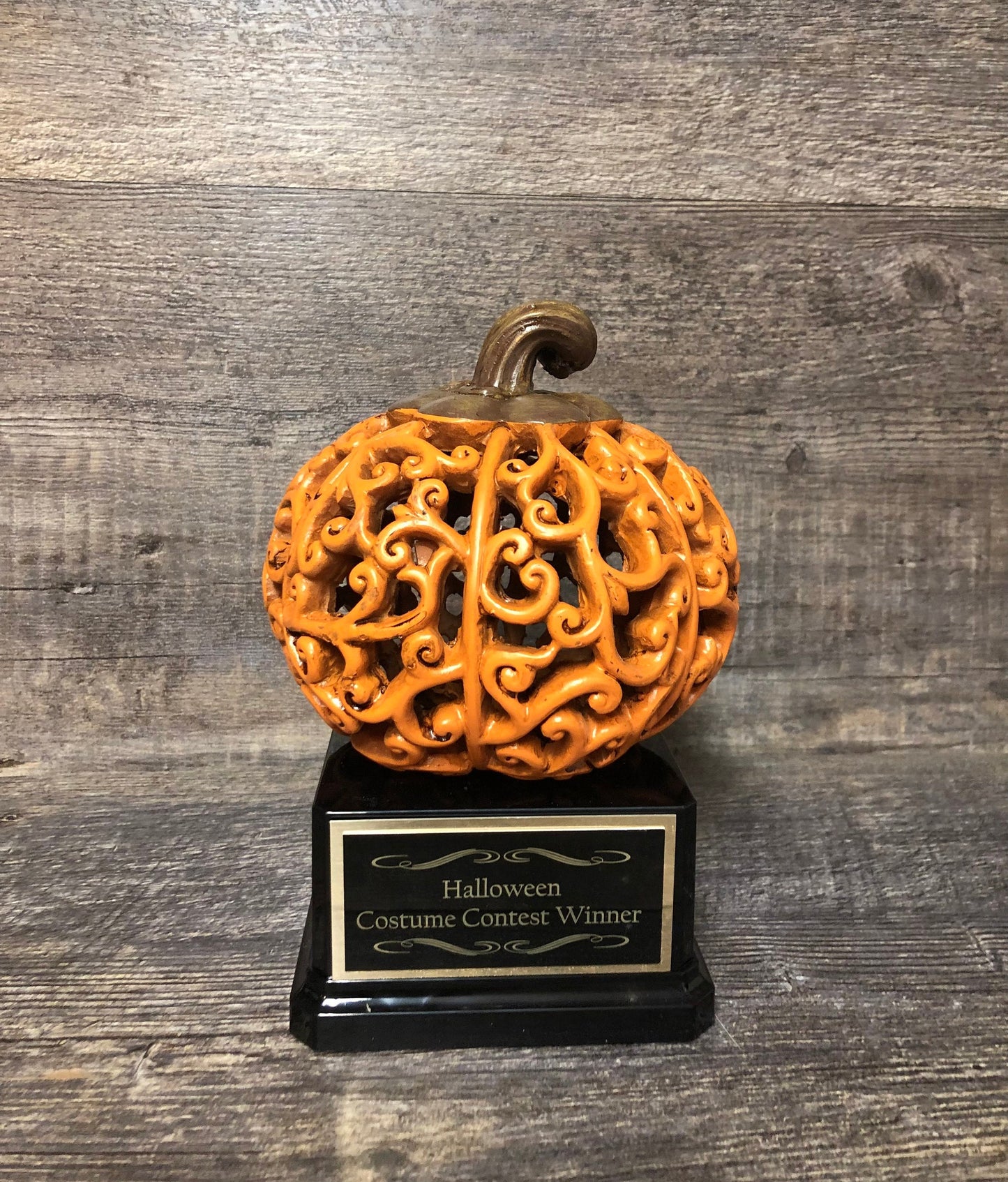 Halloween Trophy Elegant Pumpkin Costume Contest Winner Best Office Costume Contest or Pumpkin Carving Halloween Decor Dia De Los Muertos