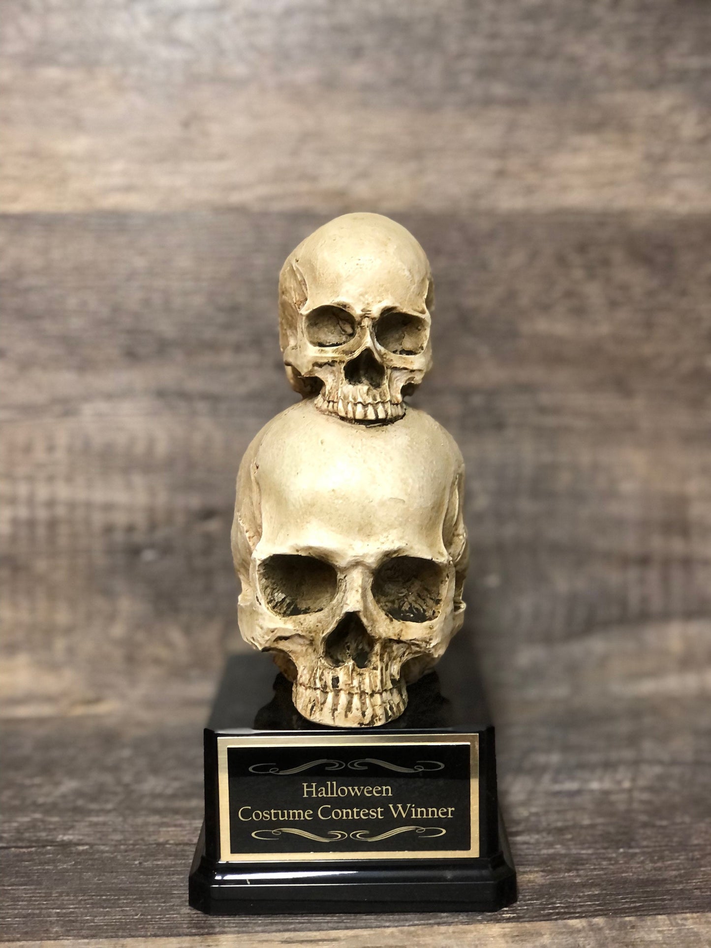Halloween Trophy Stacked Skull Costume Contest Winner Scariest Costume Pumpkin Carving Halloween Decor Dia De Los Muertos