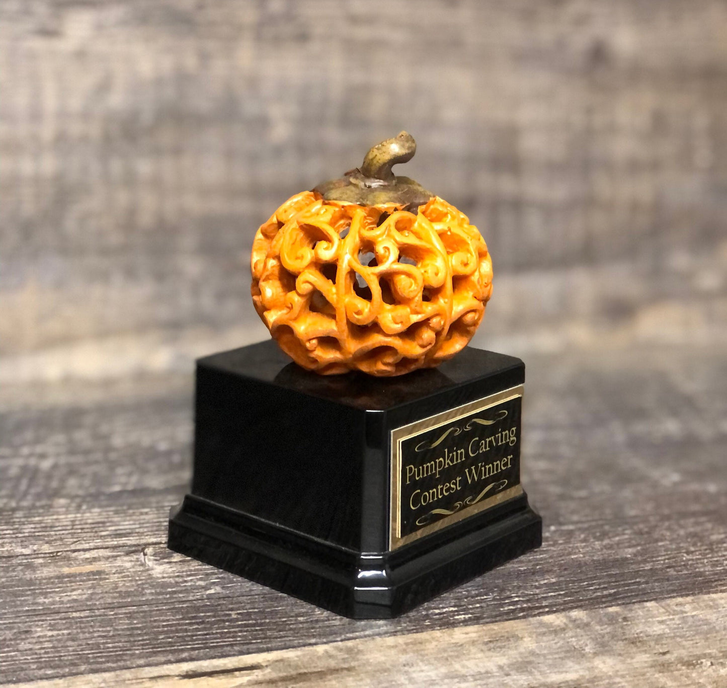 Mini Halloween Trophy Pumpkin Carving Contest Costume Contest Winner Office Award Best Pumpkin Jack O Lantern Trophy Trunk or Treat