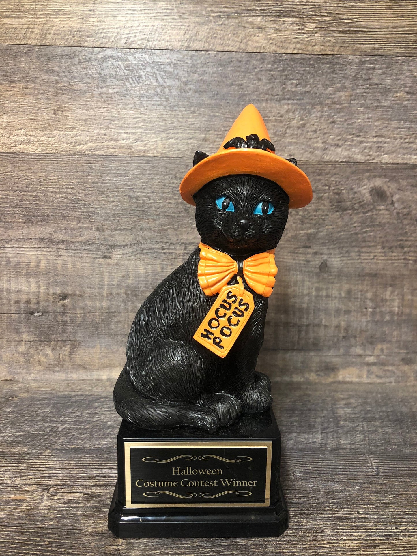 Halloween Trophy Scariest Costume Contest Pumpkin Carving Best Costume Black Cat Day of the Dead Dia De Los Muertos Trunk Or Treat