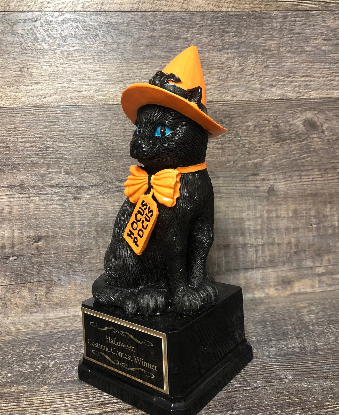 Halloween Trophy Scariest Costume Contest Pumpkin Carving Best Costume Black Cat Day of the Dead Dia De Los Muertos Trunk Or Treat