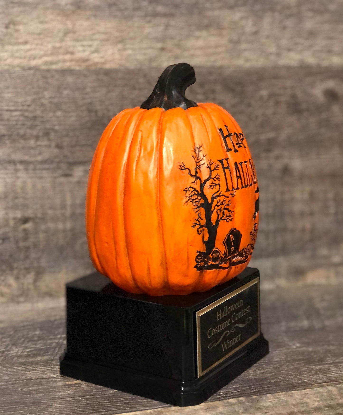 Halloween Trophy Trophies Best Costume Contest Pumpkin Carving Contest Scariest Costume Best Couple Jack O Lantern Halloween Decor