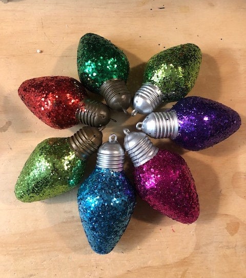 Mini Best Decorated House Christmas Lights Trophy Neighborhood Brightest Bulb In The Bunch Ugly Sweater Christmas Trivia Party Ornament