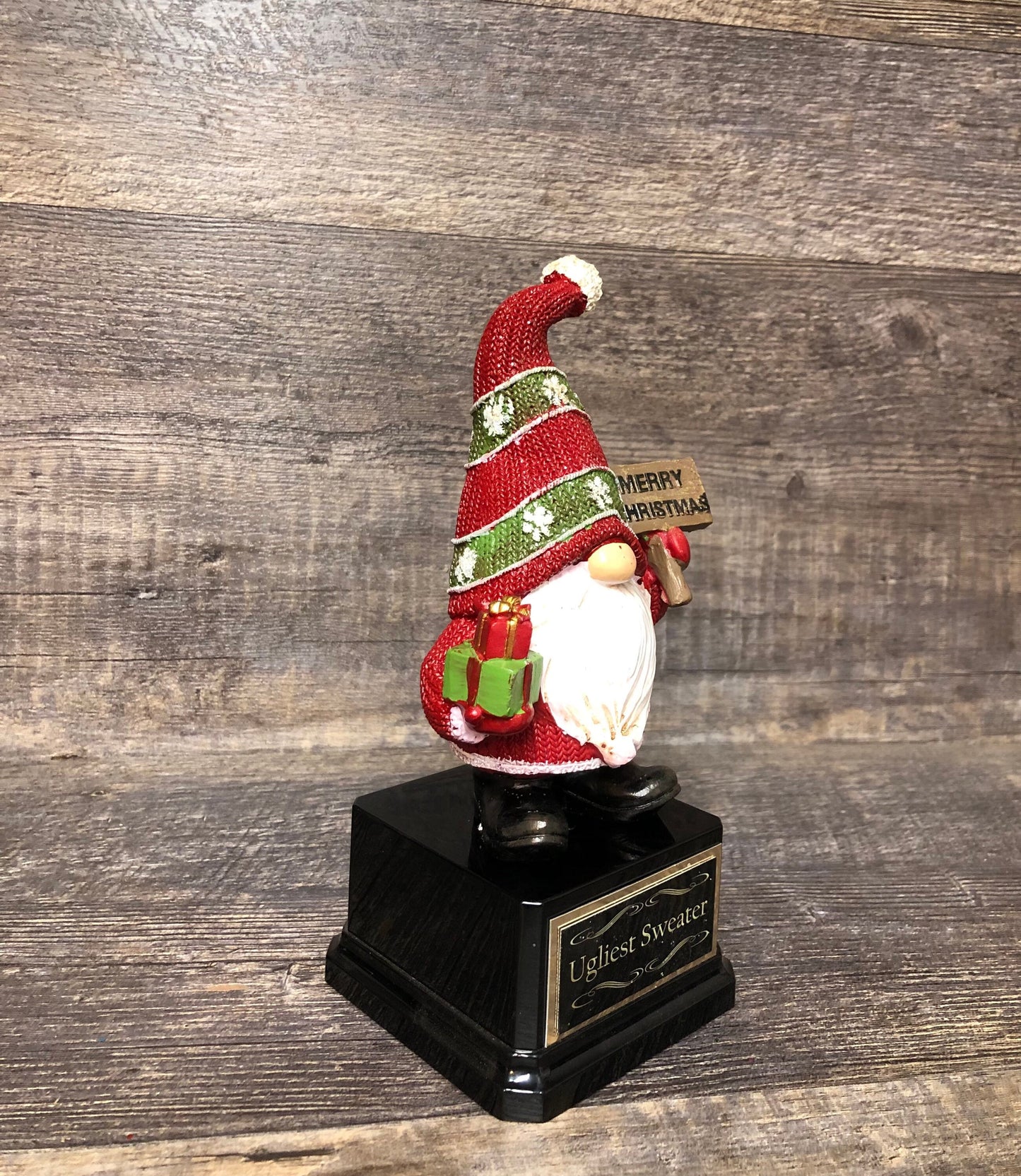 Ugly Sweater Trophy Contest Ugliest Sweater Holiday Party Award Winner Holiday Christmas Trophy Decor Cookie Bake Off