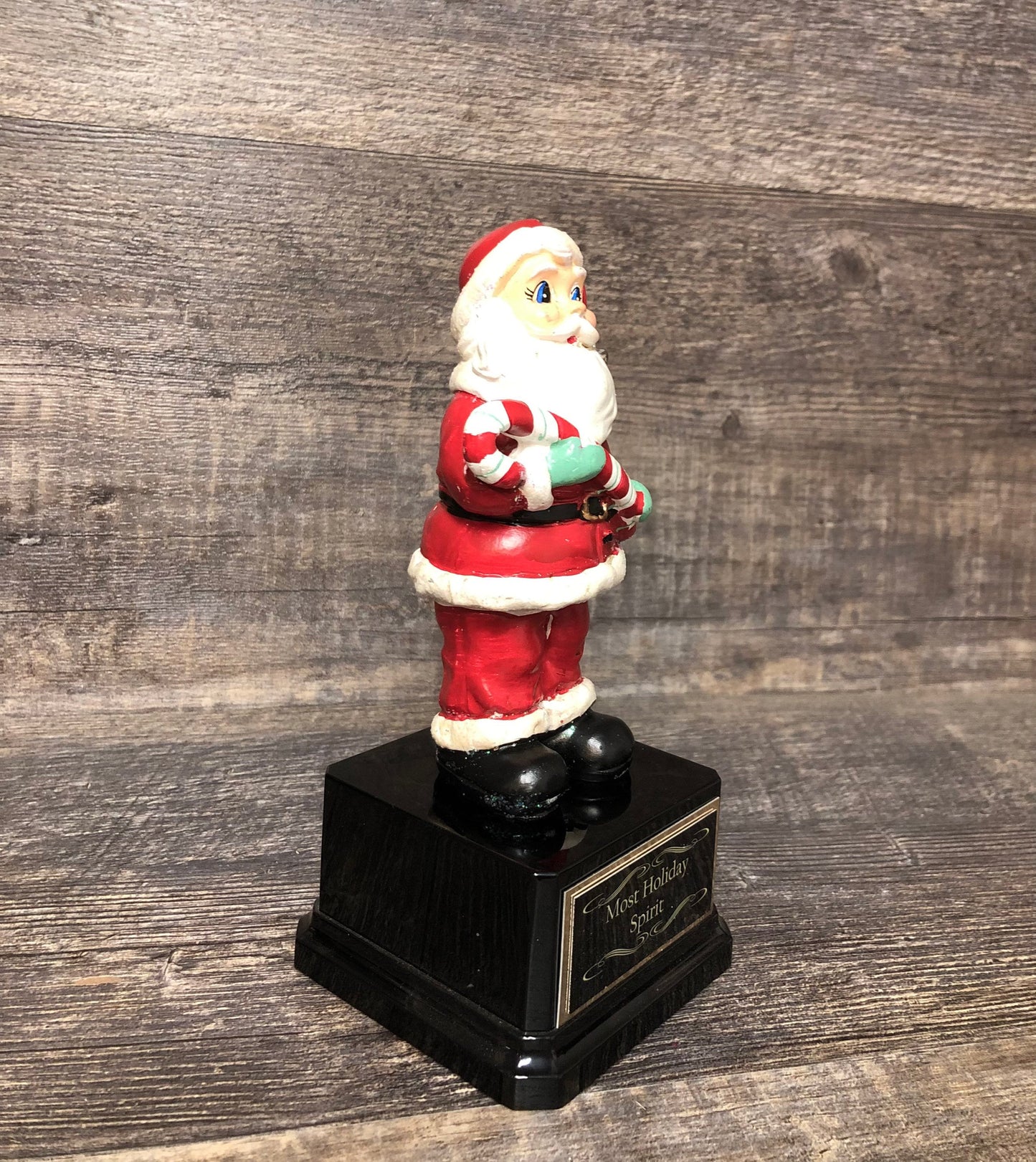 Most Holiday Spirit Christmas Trophy Ugly Sweater Trophy Vintage Style Santa Ugliest Sweater Holiday Party Award Winner Cookie Bake Off